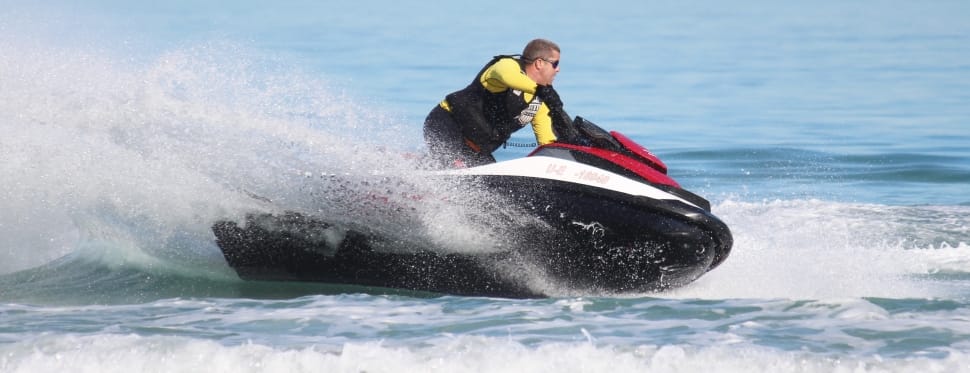 black and white personal watercraft preview