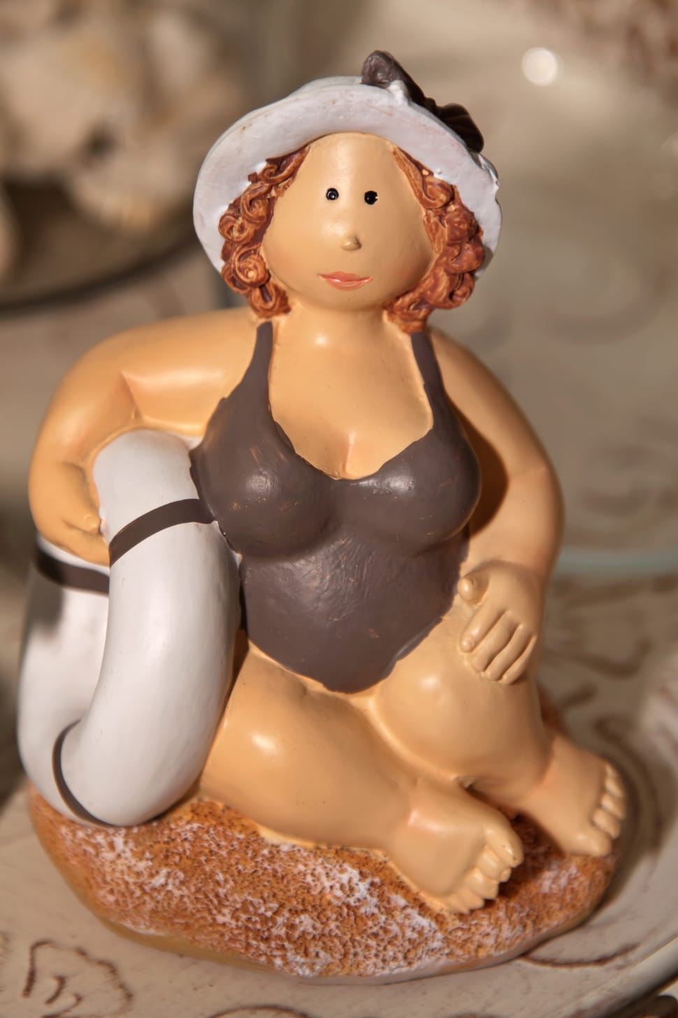 woman wearing swimsuit figurine preview