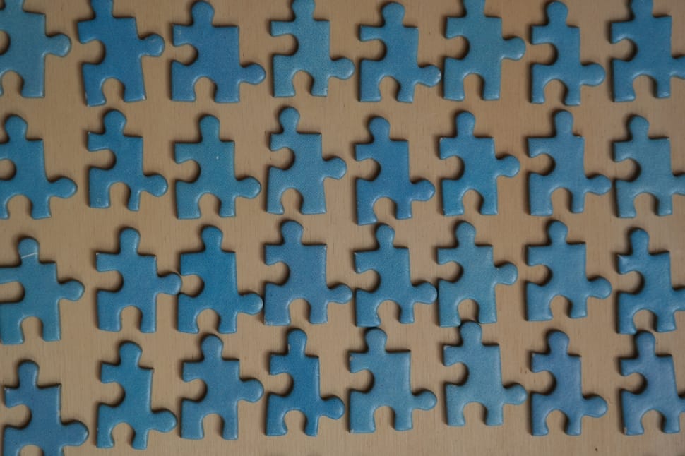 blue puzzle pieces preview