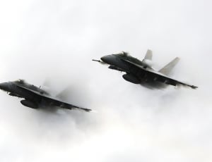 2 gray and black aircraft thumbnail