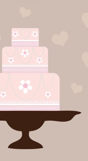 Dessert, Pink, Cake, Food, Sweet, retro styled, pattern thumbnail