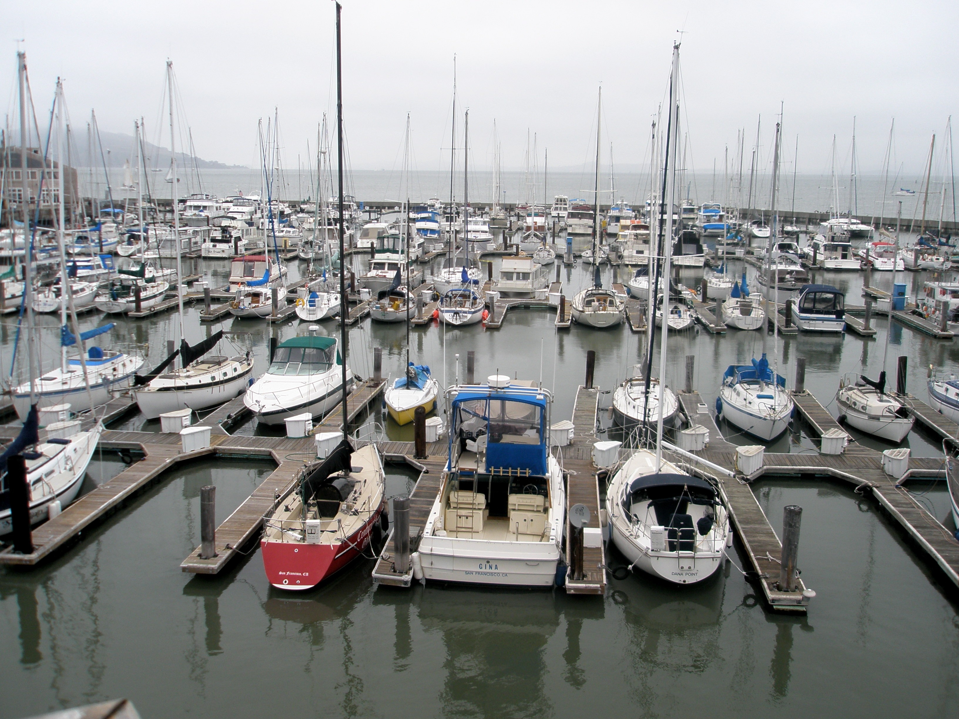 Boat, Boats, San Francisco, Bay, nautical vessel, moored