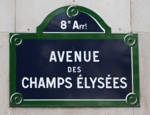 Paris, Street Signs, Sign, Avenue, Green, fuel pump, no people thumbnail