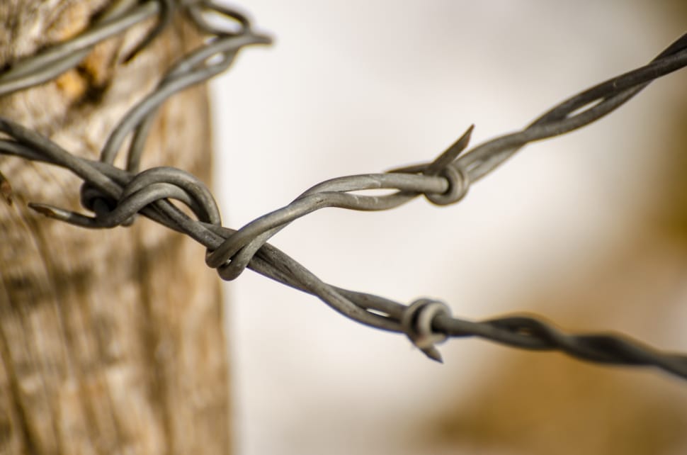 grey steel barbed wire preview