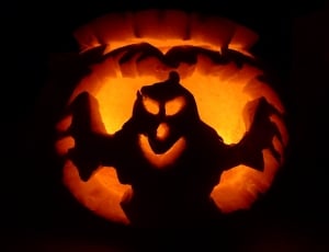 ghost cutout lighted pumpkin thumbnail