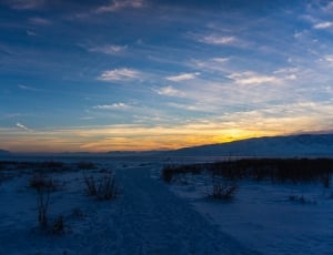 snow, winter, cold, mountain, sunset, cold temperature thumbnail