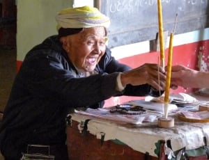 Burma, Temple, Old Man, Culture, Myanmar, senior adult, adult thumbnail