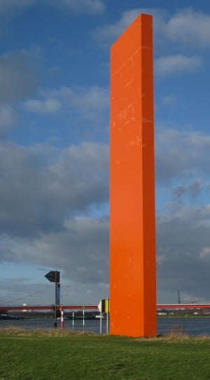 Rhine Orange, Monument, Rhine, Ruhr, cloud - sky, sky thumbnail