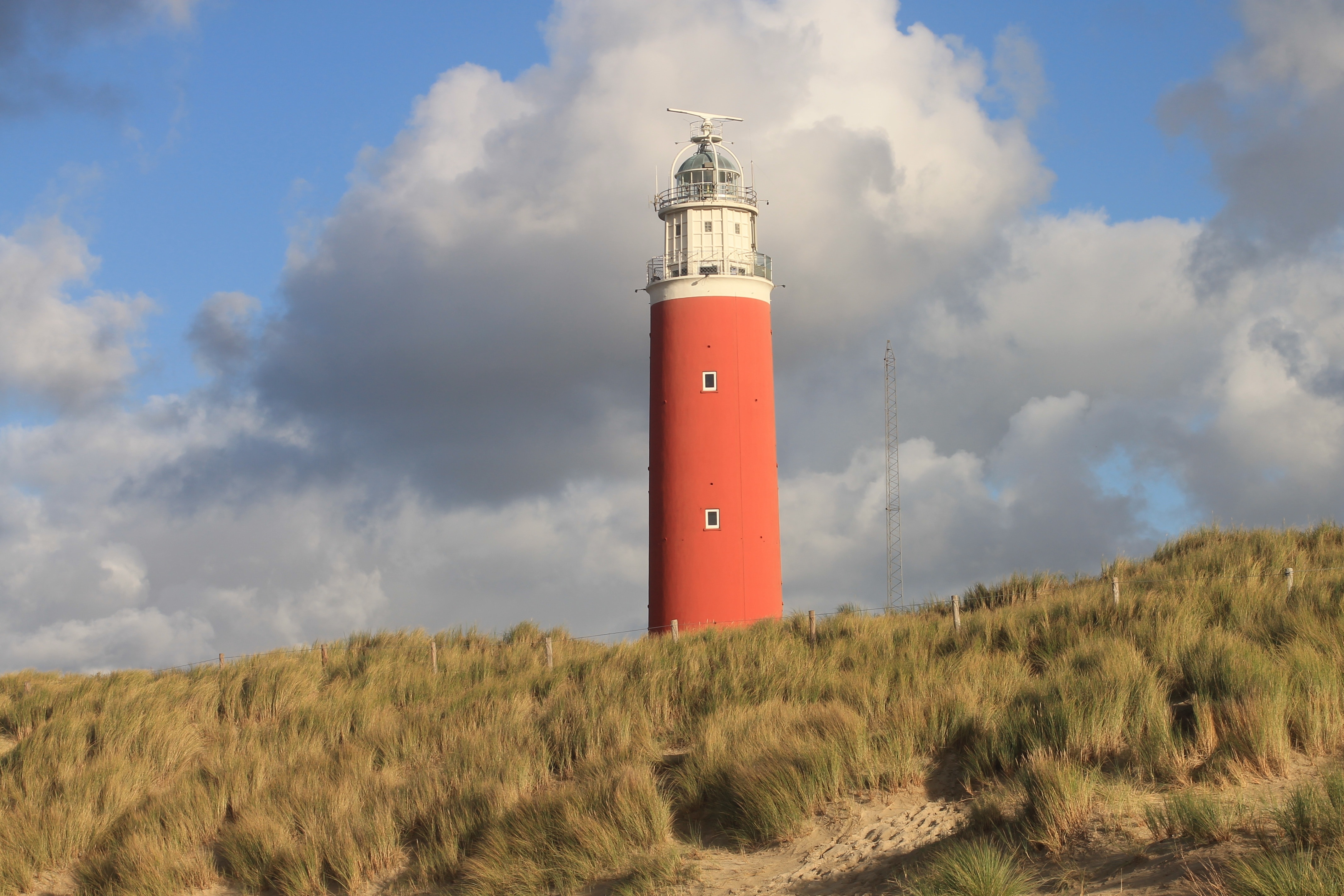 white and orange lighthouse