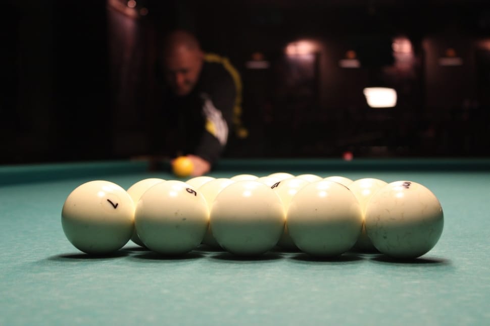 white billiard balls preview