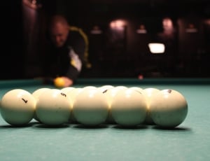 white billiard balls thumbnail