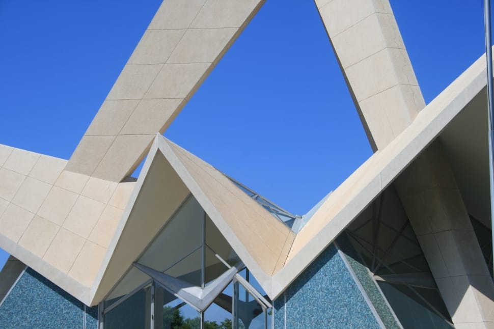 South African Air Force Memorial, triangle shape, blue preview