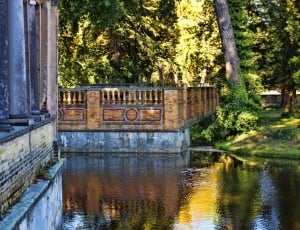 Columnar, Park Sanssouci, Water, Railing, reflection, water thumbnail