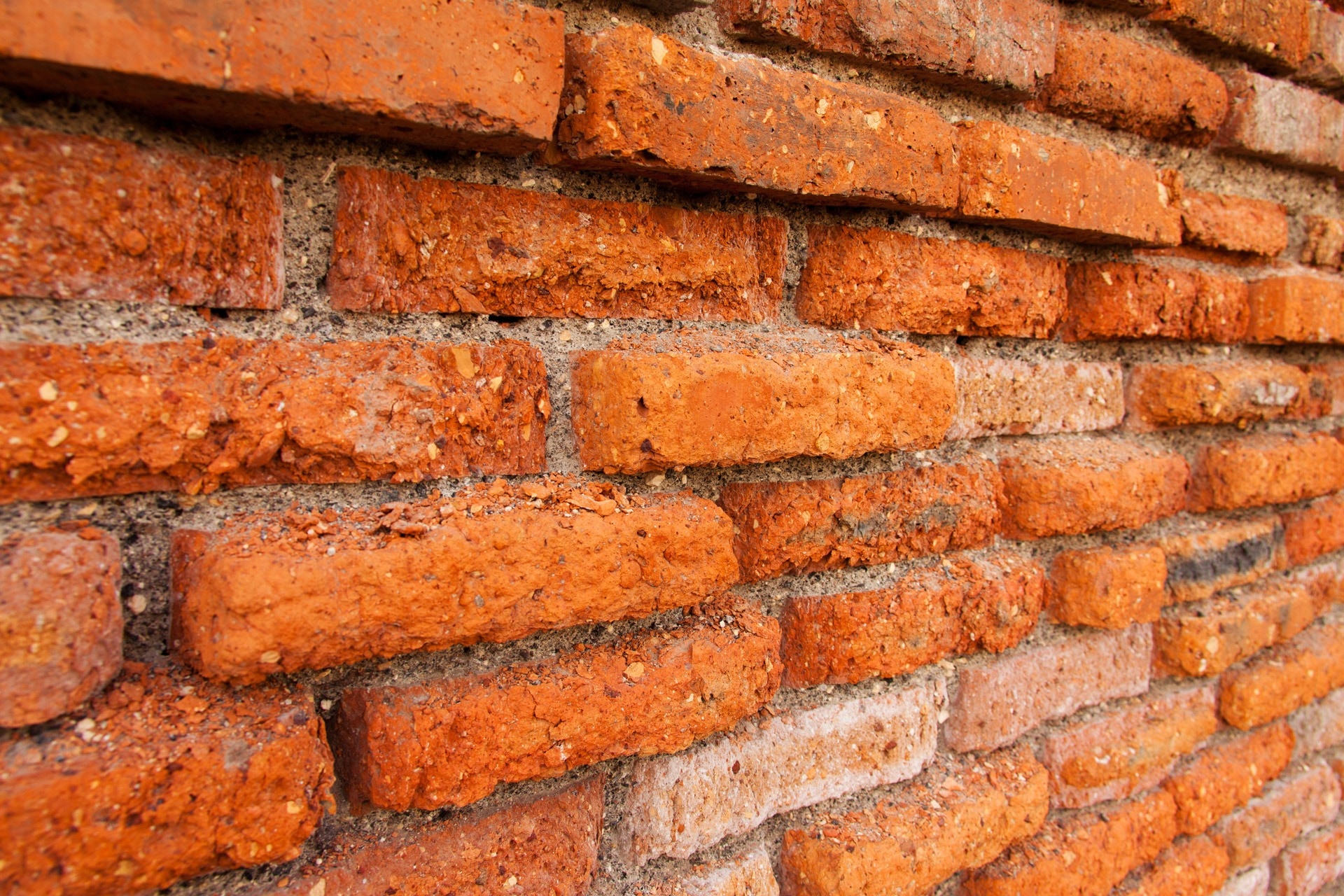 orange and brown brick wall