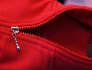 red zip up jacket thumbnail