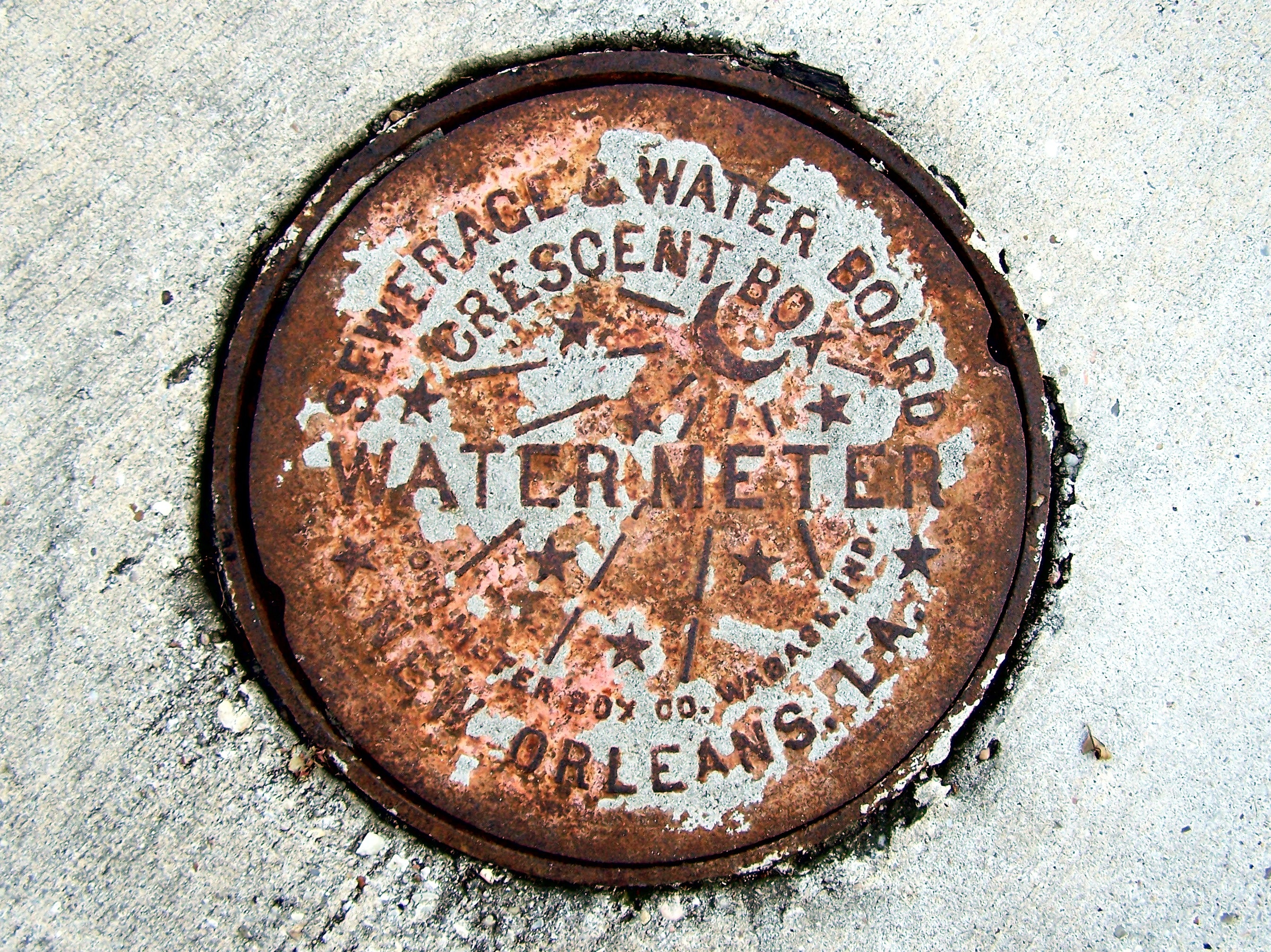 water meter brass cover
