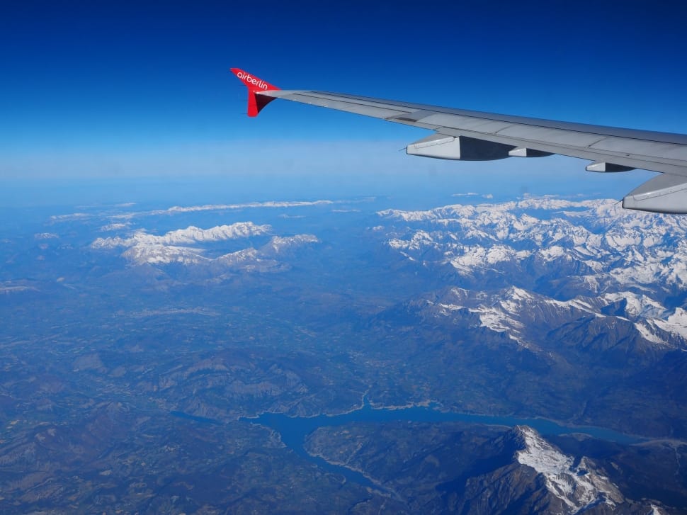Aerial View, Luftbildaufnahme, Alpine, airplane, transportation preview