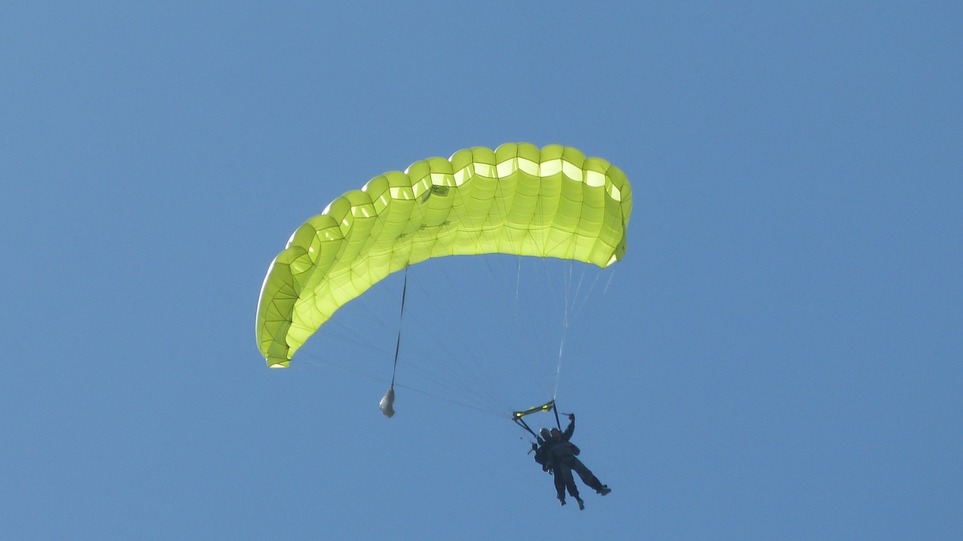 green parasailing