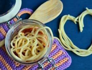 spaghetti in glass jar thumbnail