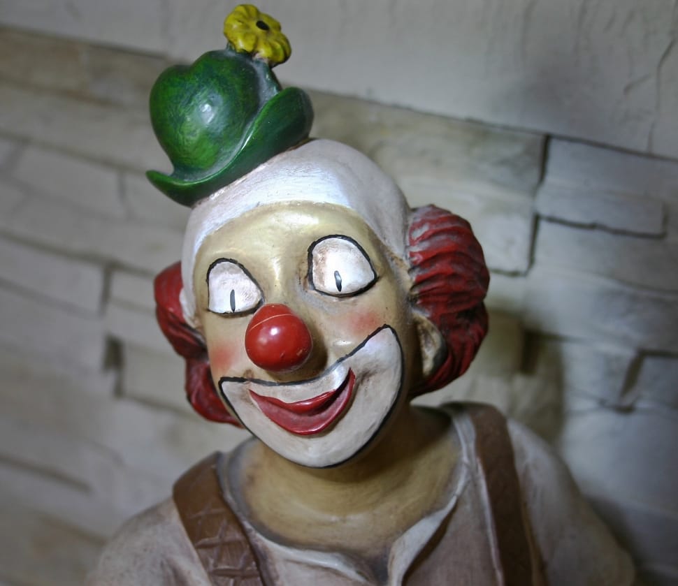 white red clown figure preview