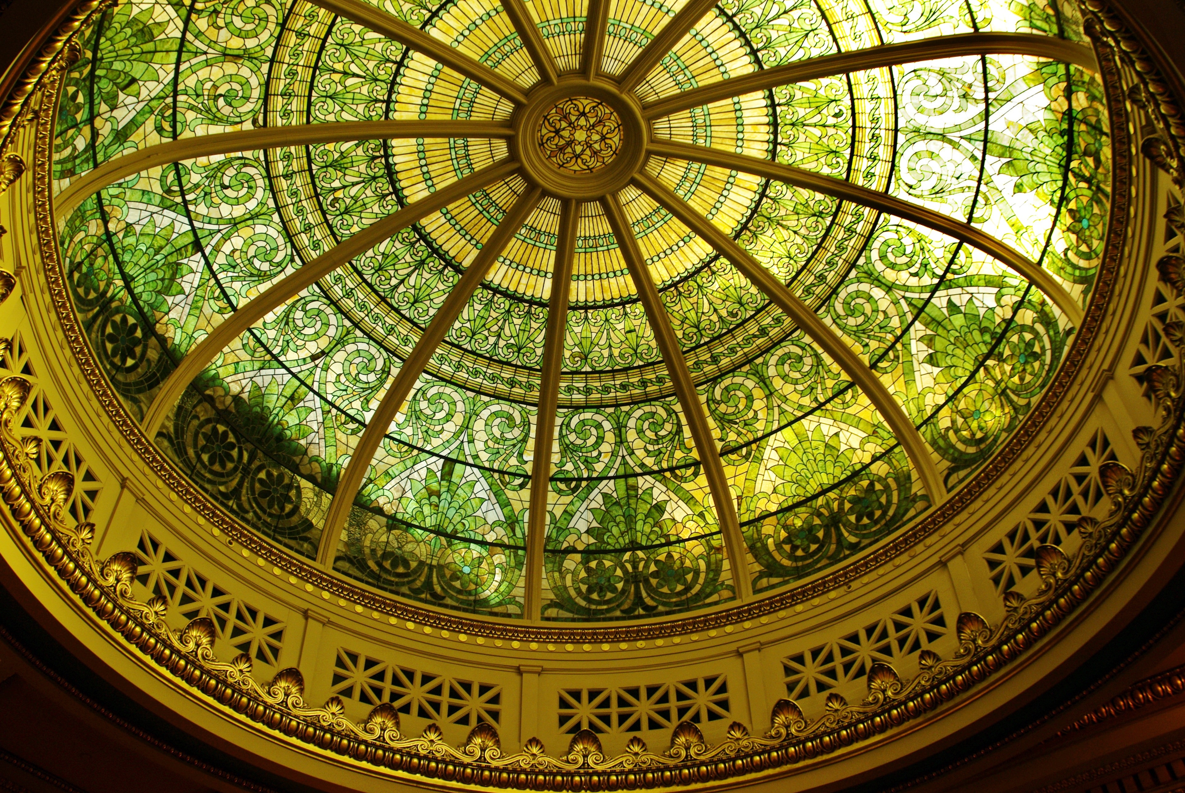 beige round ceiling