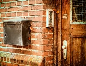 black wooden mailbox thumbnail