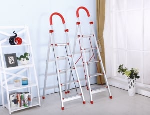 2 gray and red a frame ladder thumbnail