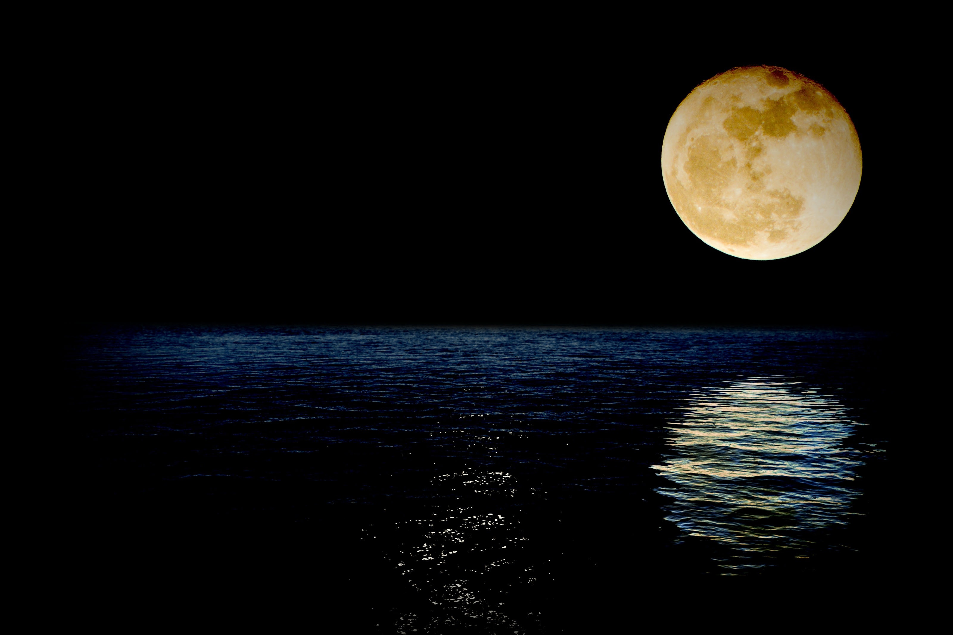 1920x1080 wallpaper | moon reflect on body of water | Peakpx