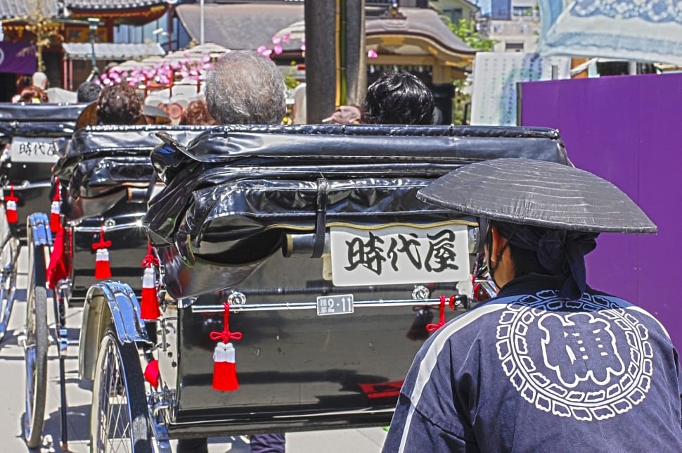 Japan, Buggy, Rickshaw, Tradition, rear view, day preview
