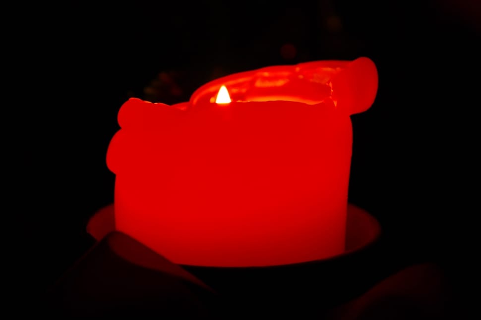 Wax Candle, Red, Bright, Advent, Candle, flame, red preview