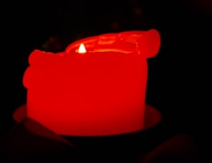 Wax Candle, Red, Bright, Advent, Candle, flame, red thumbnail