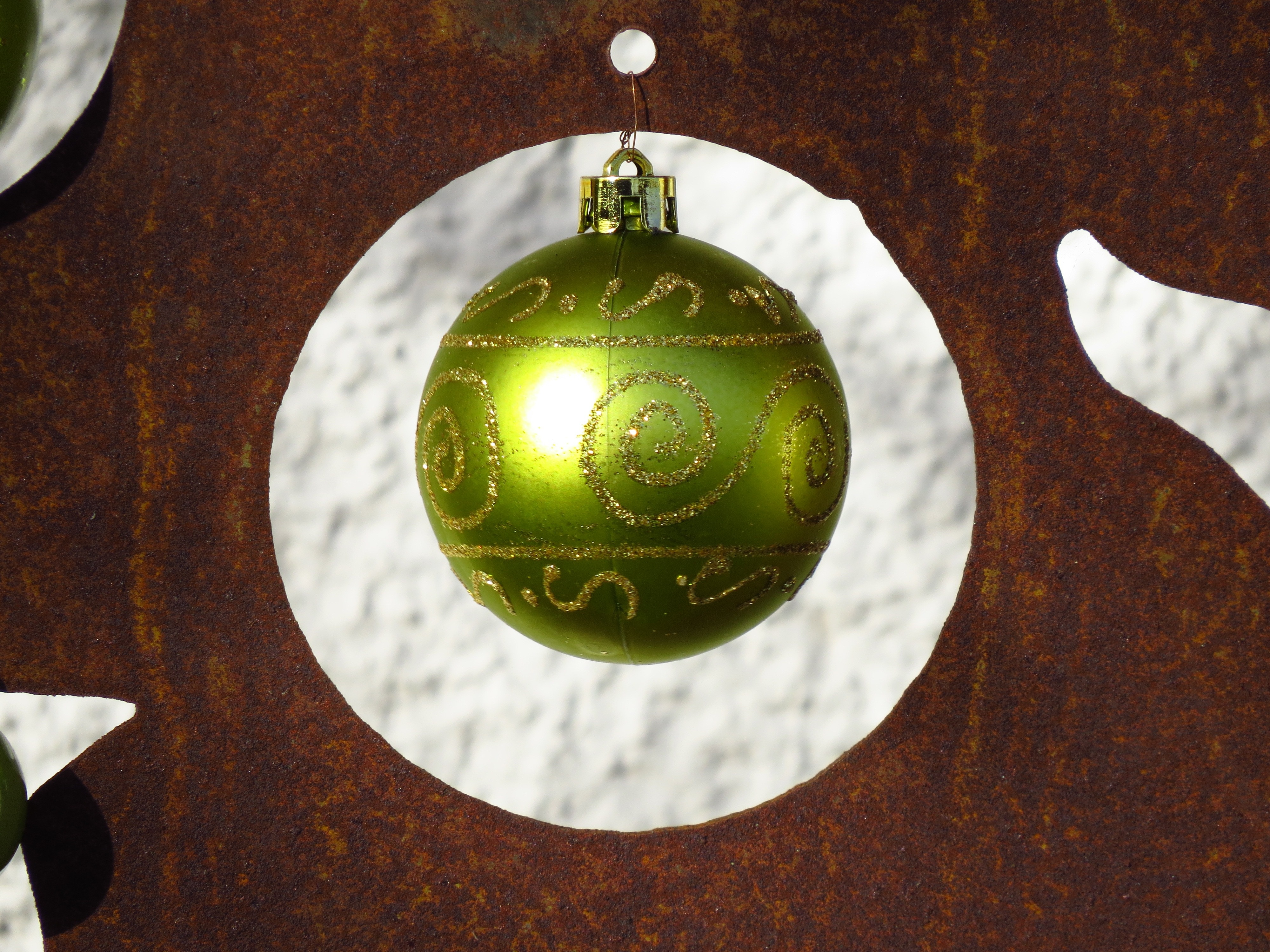 christmas green bauble