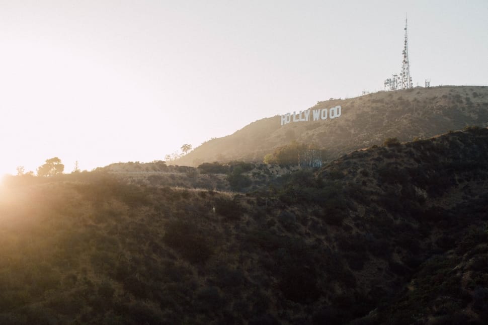hollywood sign at daytime preview