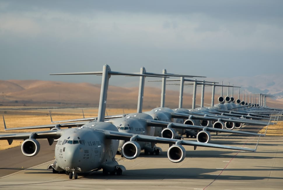 Military Jets, Runway, C-17, Usa, transportation, airport preview