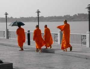 monk's orange dress thumbnail