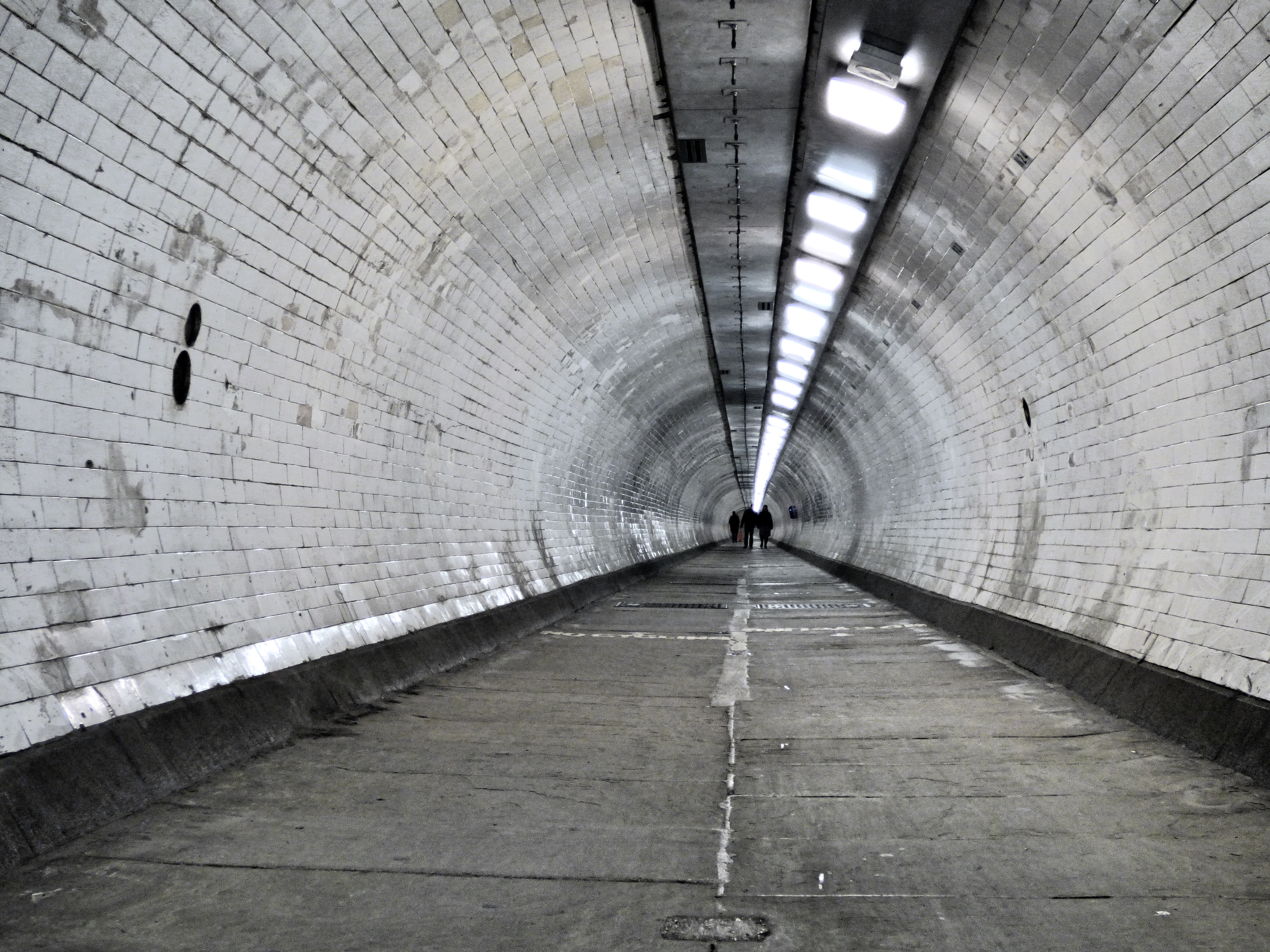grey concrete tunnel