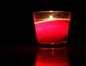 red candle in glass thumbnail