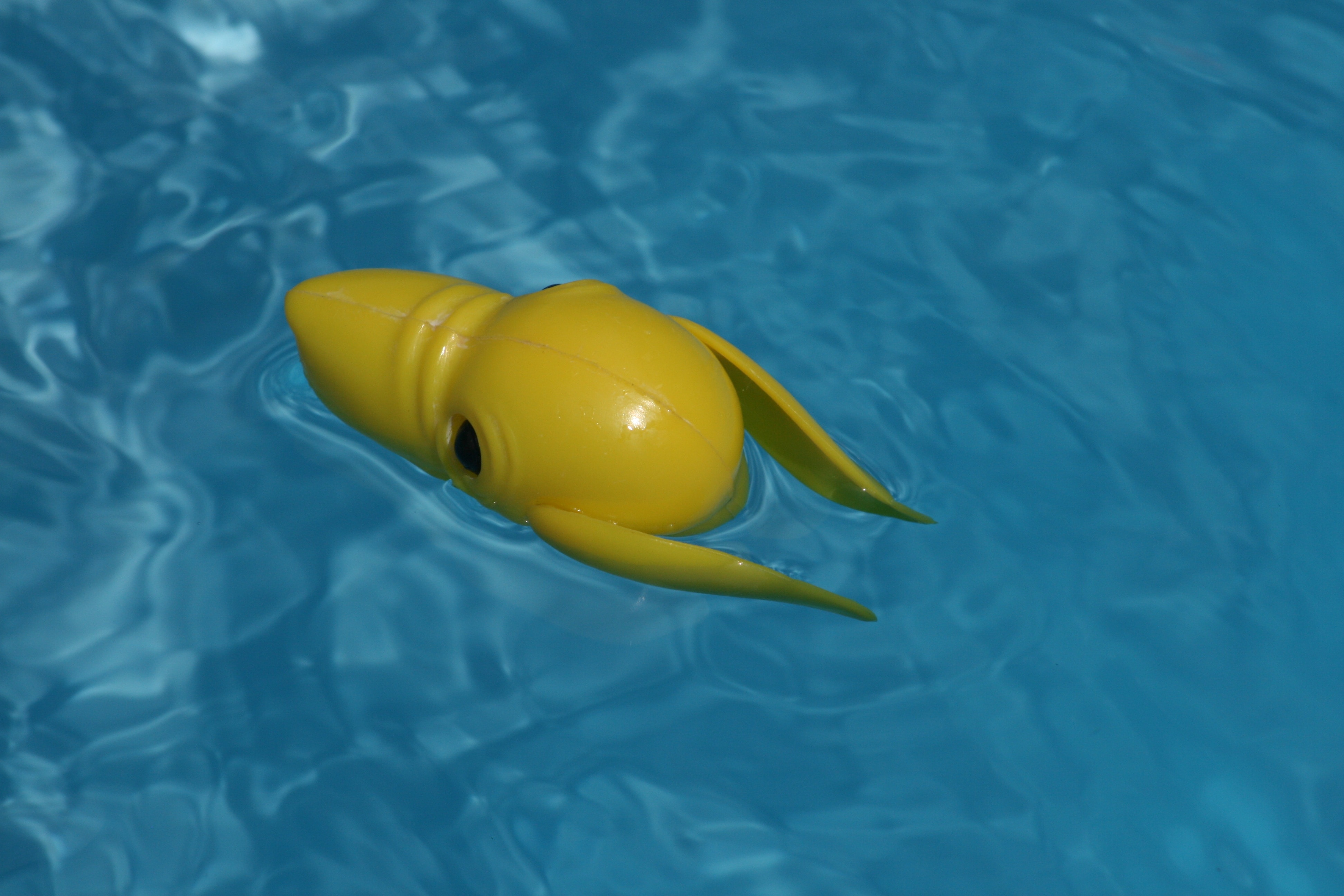 yellow plastic floater toy