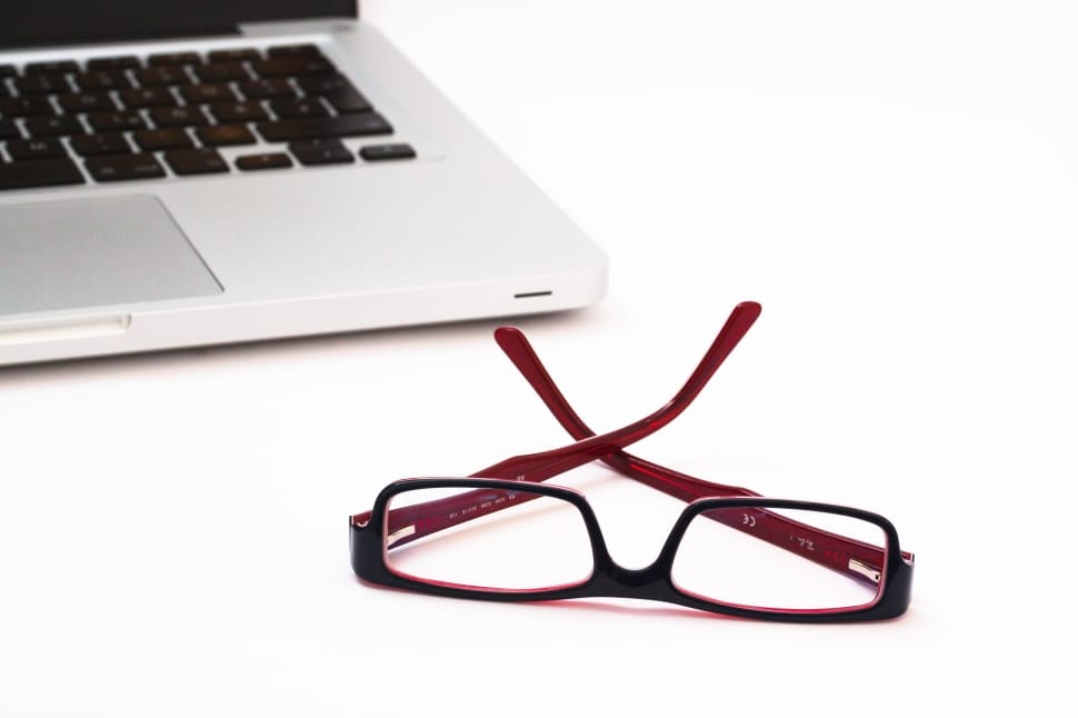 Laptop, Glasses, Workplace, laptop, eyeglasses preview