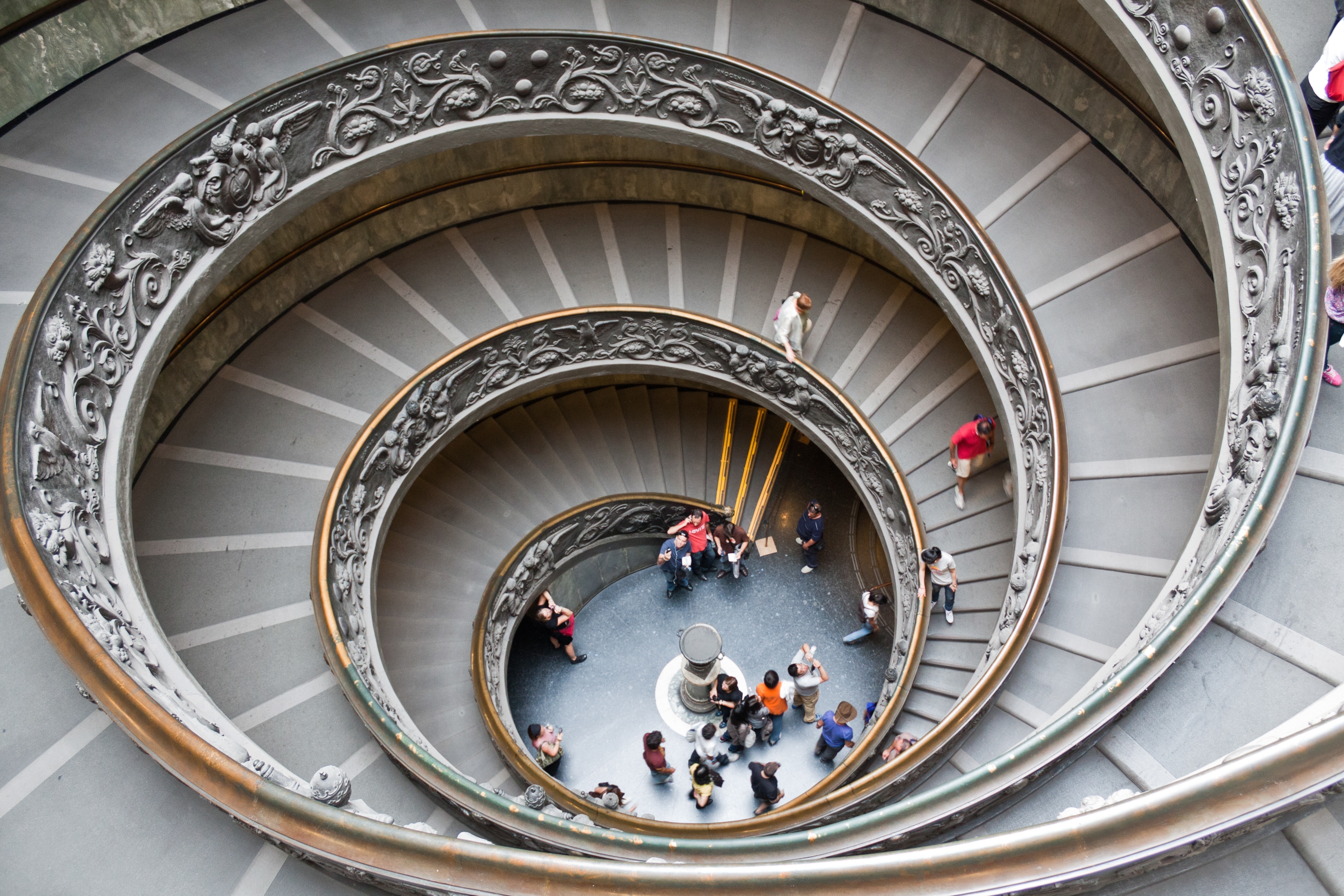 silver spiral staircase