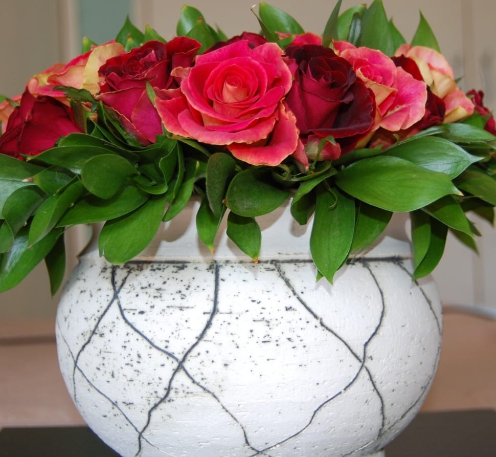 Romance, Roses, Floral, Vase, Plant, flower, rose - flower preview