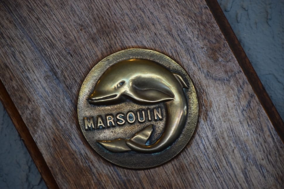 gold marsouin round emblem preview
