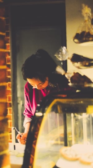 Girl, Working Woman, Working, Young, one person, indoors thumbnail