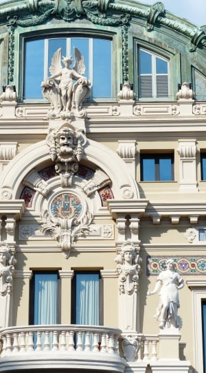 Facade, Game Bank, Casino, Monte Carlo, architecture, low angle view thumbnail