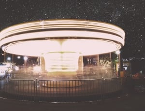 time lapse photography of carousel during night time thumbnail