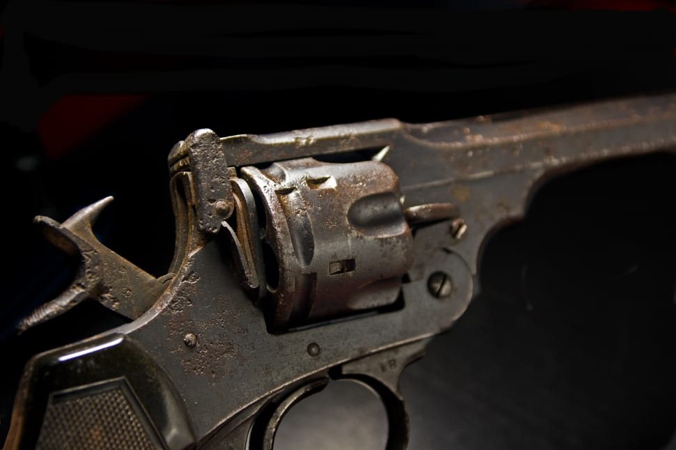 black revolver pistol preview