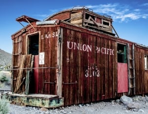 Brown Wooden Union Pacific House thumbnail
