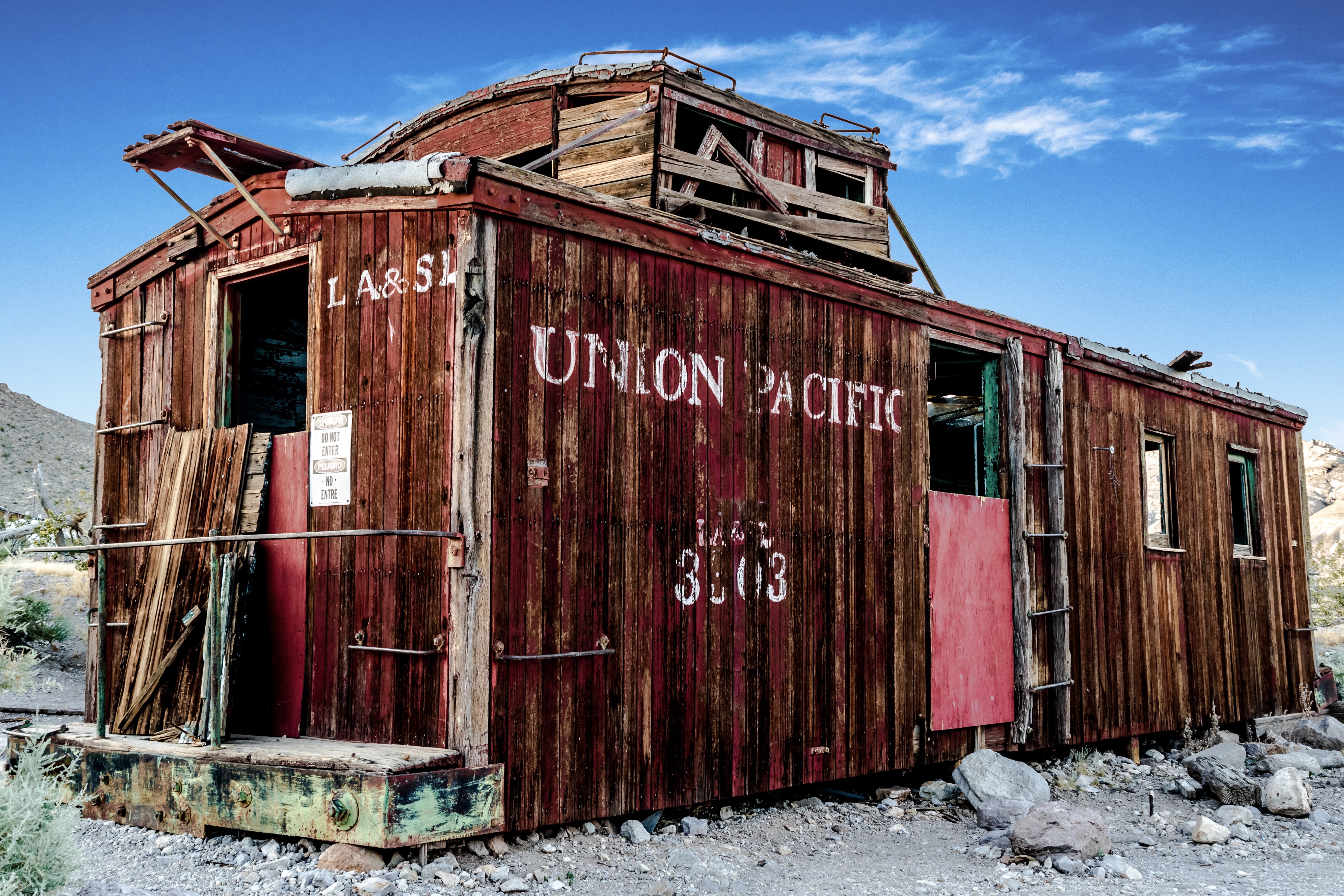 Brown Wooden Union Pacific House