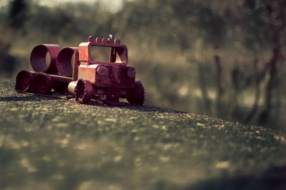 red truck toy preview