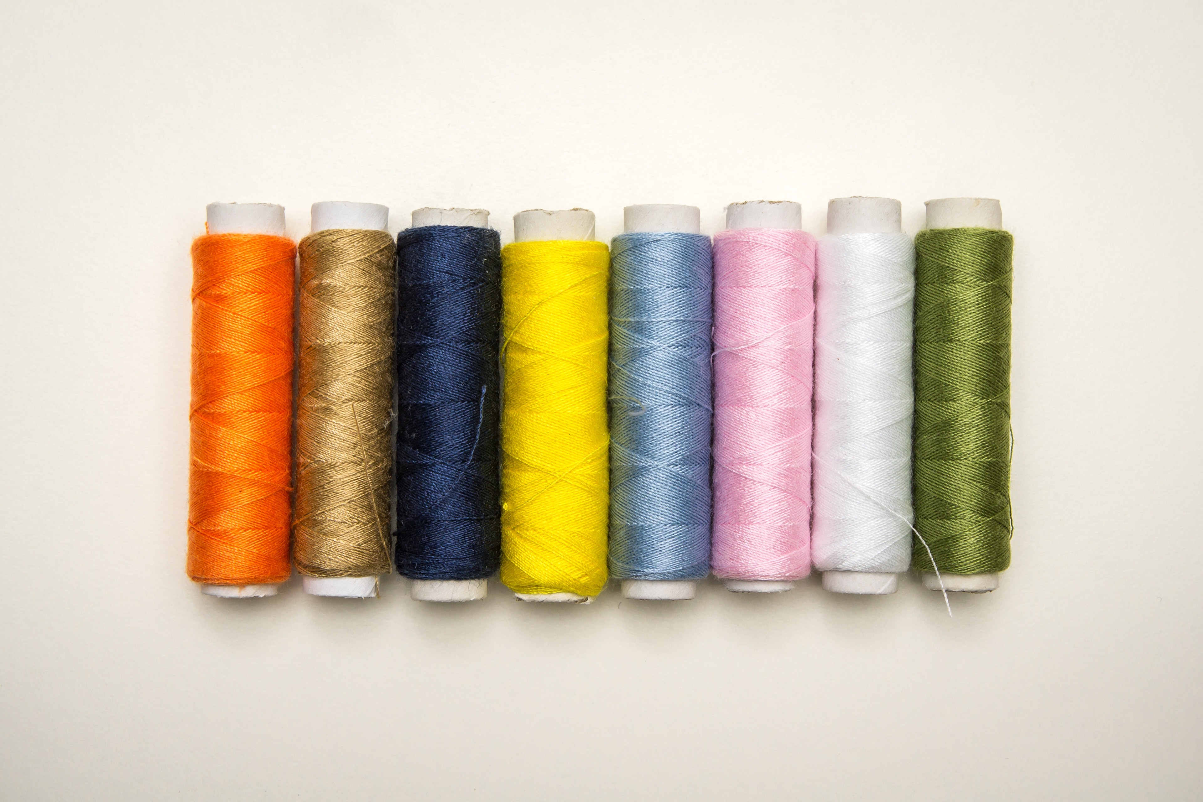 8 multi colored threads